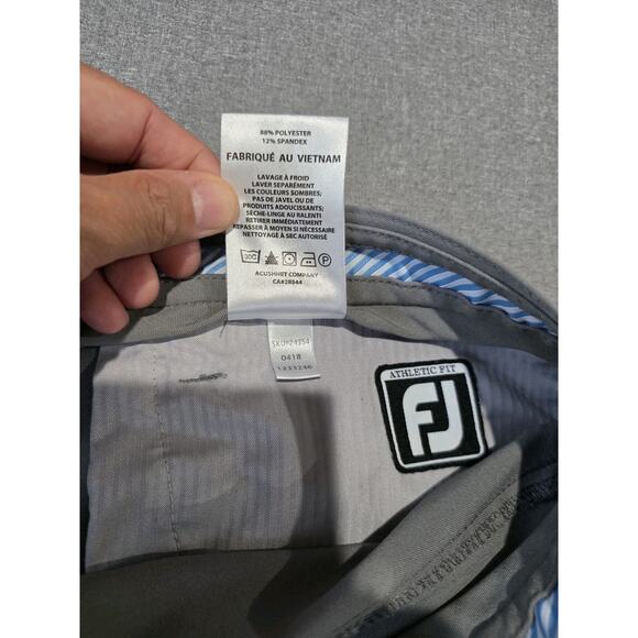 FootJoy Pants Mens 34x34 Gray Athletic Fit Stretch Performance Golf FJ 5-Pocket - Picture 8 of 8